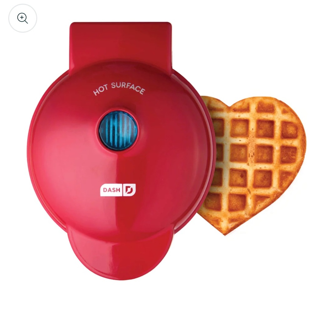 Dash Red Heart Mini Waffle Maker Valentine’s